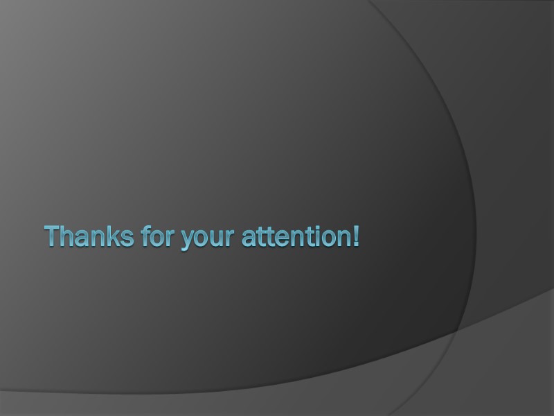 Thanks for your attention!